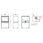 Poêle à bois design raccordable THERMOROSSI Moonlight 10.7 kW – Image 8