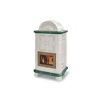 Poêle à bois en céramique ORIGINE PHEBO Diana-Dôme Décor 11.8 kW