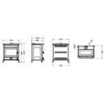 Poêle à bois en fonte THERMOROSSI Agorà 12.3 kW – Image 10