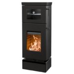 Poêle à bois raccordable avec four THERMOROSSI Zen O 7.7 kW