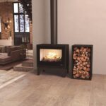 Poêle à bois raccordable sur pieds BRONPI Cairo 70 Box 12 kW