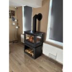 Poêle à bois ventilé silencieux raccordable 3 faces BRONPI Versailles 10 kW – Image 4