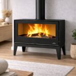 Poêle à bois ventilé sur pieds BRONPI Bimba 90 15 kW