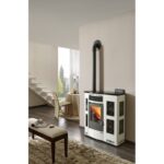 Poêle à granules extra-plat céramique ORIGINE PHEBO Iris 11.5 kW – Image 11