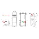 Poêle à granules en céramique ORIGINE PHEBO Calipso 12.7 kW – Image 4