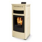 Poêle à granules en céramique ORIGINE PHEBO Maia Maxi 12.7 kW