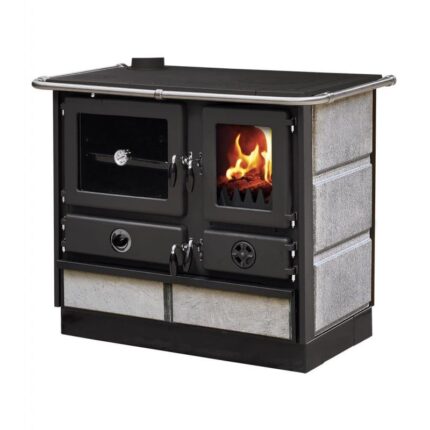 Thermo cuisinière à bois INTERSTOVES Magnum Hydro SG pierre 14 kW