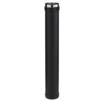 Elément droit PGI longueur 100 cm diamètre 80-130 mm noir graphite (RAL 9030) Réf. 37080705/9030