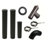 Kit Ventouse Universel Sannover Ø 80/125 Complet (Sortie Façade) Poêle à Granulés Raccordement Derrière.
