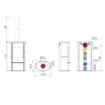 Poêle à bois Edilkamin Klass GL 10.1 kW – Image 4