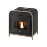 Poêle à granulés Cadel Frame 9 Up-Twin 9.3 kW Acier anthracite – Image 2