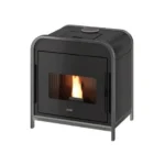 Poêle à granulés Cadel Frame 9 Up-Twin 9.3 kW Acier anthracite – Image 10