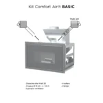 Cheminée à granulés canalisable MCZ Vivo 90 Comfort Air 9 – 8.9 kW Sortie Fumée Supérieure – Image 4