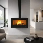 Poêle à bois ventilé suspendu BRONPI Bimba 70 12 kW – Image 7